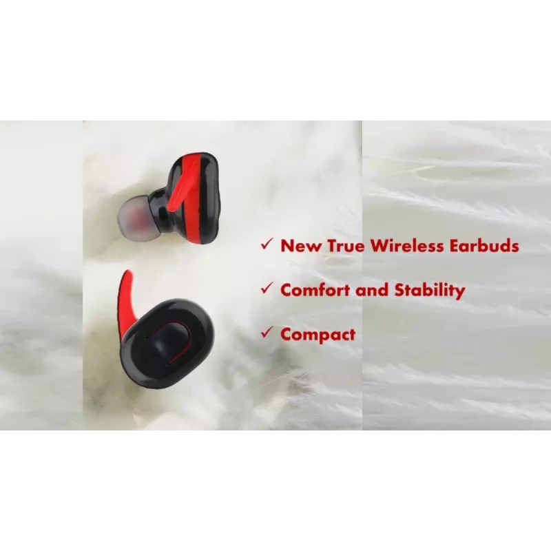 Slúchadlá V.Silencer Ture Wireless Earbuds čierna/červená