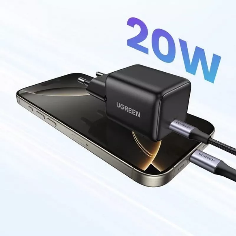 UGREEN X512 20W GAN 1X USB-C napájací zdroj - čierny