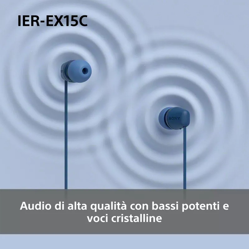 Sony IER-EX15C headset káblový in-ear hovory/hudba USB Type-C ružový