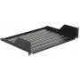 Rack polica LOGON RAS210BL čierna 30 kg nosnosť 19 palcov