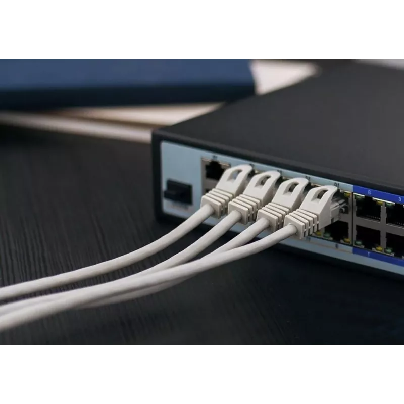 Sieťový kábel Extralink Twisted-Pair CAT5E FTP interiér 305M sivý