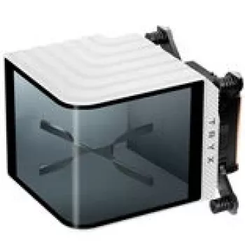 CPU vodný chladič TRYX L-P0CL-DS0M-G0W pre Intel a AMD sockety s AMOLED displejom, biele prevedenie