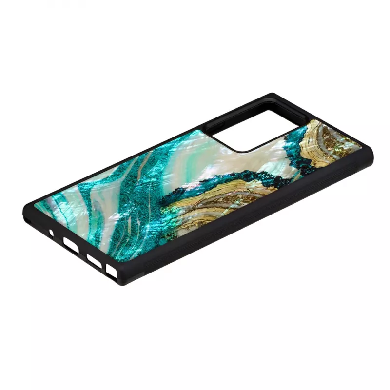 Ochranné puzdro iKins pre Samsung Galaxy Note 20 Ultra — dizajn aqua achát