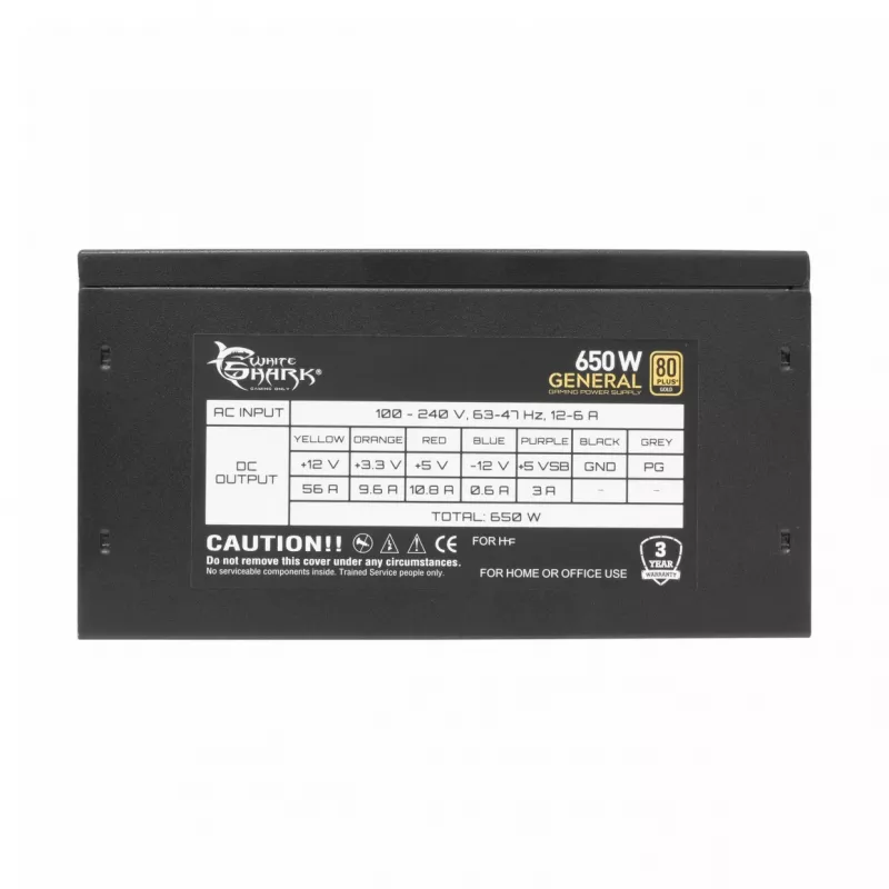 Napájací zdroj White Shark GPSU-G650M 650W