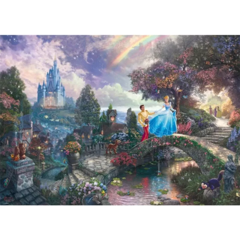 Schmidt Spiele 59472 Thomas Kinkade: Disney Popoluška puzzle, 1000 dielikov, 69,3 x 49,3 cm, kreslené filmy