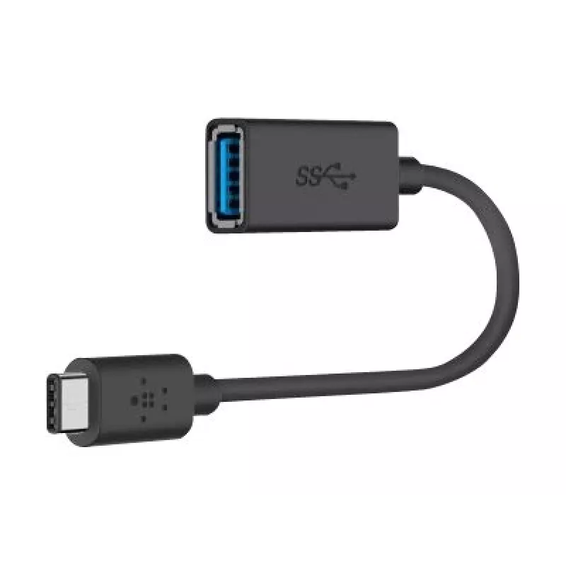 Belkin adaptér USB 3.0 z USB-C na USB-A, 5 Gb/s, čierny
