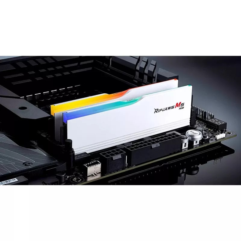 DIMM 32 GB DDR5-6000 (2x 16 GB) Dual-Kit, pamäť biela, F5-6000J3636F16GX2-RM5RW, Ripjaws M5, INTEL XMP