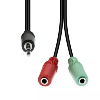 Kábel ProXtend 4-pin na 2×3-pin M-F M42XM3F-003, 1 m, čierny