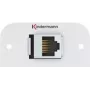 Kindermann Konnect 54 alu - modulárny faceplate-Snap-In - RJ-45 (7441000527)