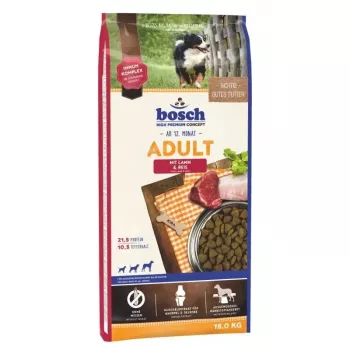 Suché krmivo pre psov Bosch Adult Lamb & Rice 10 kg–15,9 kg, 21,5 % proteínu, 10,5 % tuku, bezlepkové