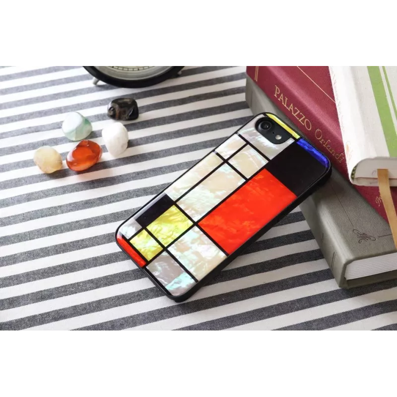 Ochranné puzdro iKins pre Apple iPhone 8/7 Mondrian čierna