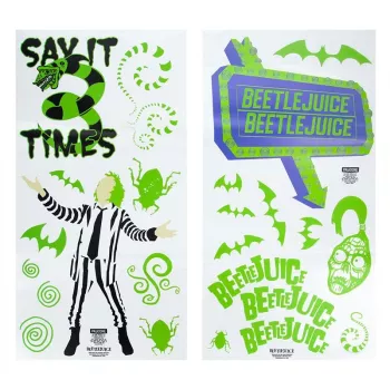 Nálepky na stenu Paladone Beetlejuice Design PP13439BJ – dekoračná sada samolepiek na stenu