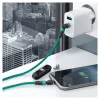 USB kábel RealPower MagneticCharge2 1 m zelený rýchle nabíjanie prenos dát
