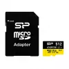 Pamäťová karta Silicon Power Inspire 512 GB MicroSDXC V30 UHS-I U3 A2 4K + adaptér (SP512GBSTXLA2V1NSP)