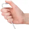 Goobay KÁBEL USB-C (ST-ST) 2m prepojovací kábel textilný plášť biely USB kábel USB 2.0 USB C (70194)