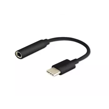 Káblový adaptér SAVIO AK-35/B USB Type-C (3.1) samec na 3,5 mm samica, čierna