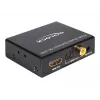 HDMI stereo / 5.1 kanálový audio extraktor 4K, adaptér čierny