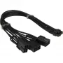 PCIe napájací adaptér INTER-TECH GPU-02 12‑pin na 3×8‑pin (34 cm kábel)