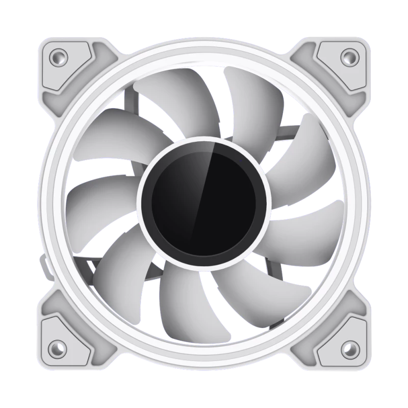 Gamemax | skriňový ventilátor | DUAL RING INFINITY | biely