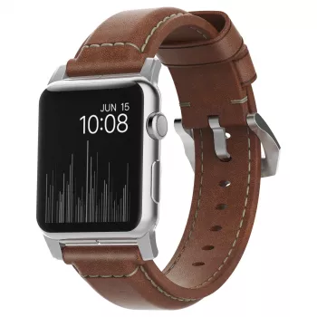 Nomad NM1A4RST00 – remienok – smartwatch – hnedý – Apple – Apple Watch Sport – Apple Watch – Apple Watch Edition – koža