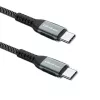 Qoltec kábel USB 2.0 Type-C na USB 2.0 Type-C 100W QC 3.0 PD 1m čierny