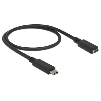 USB kábel DeLOCK 85532 USB 3.2 Gen 1 0,5 m USB-C čierny