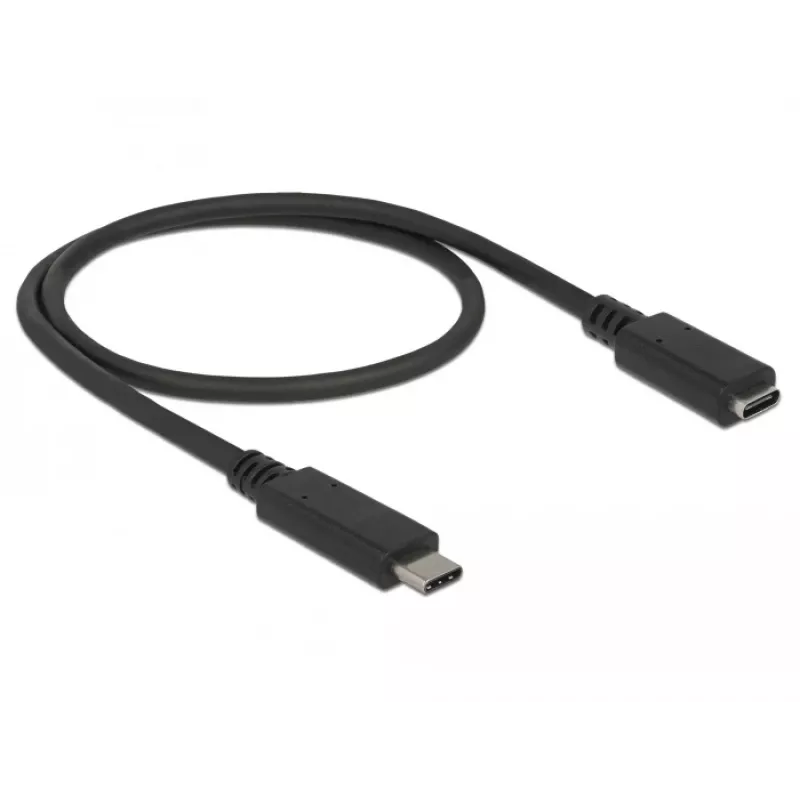USB kábel DeLOCK 85532 USB 3.2 Gen 1 0,5 m USB-C čierny