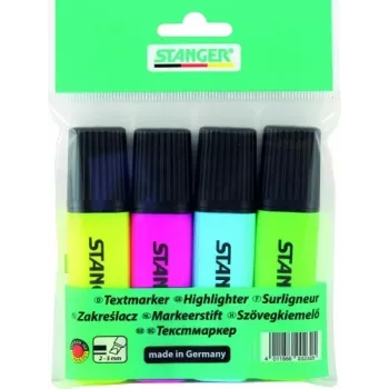 STANGER zvýrazňovač, 1-5 mm, sada 4 kusy 180009000