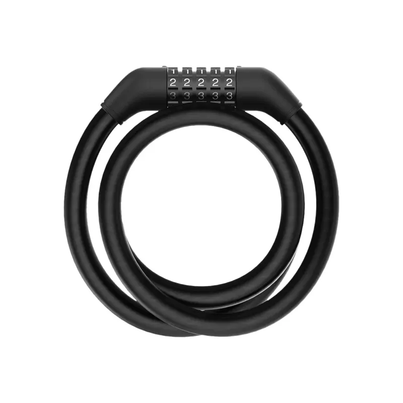 Káblový zámok Xiaomi BHR6751GL pre kolobežku, dĺžka 1,2 m, priemer 1,2 cm, číselný zámok, čierny
