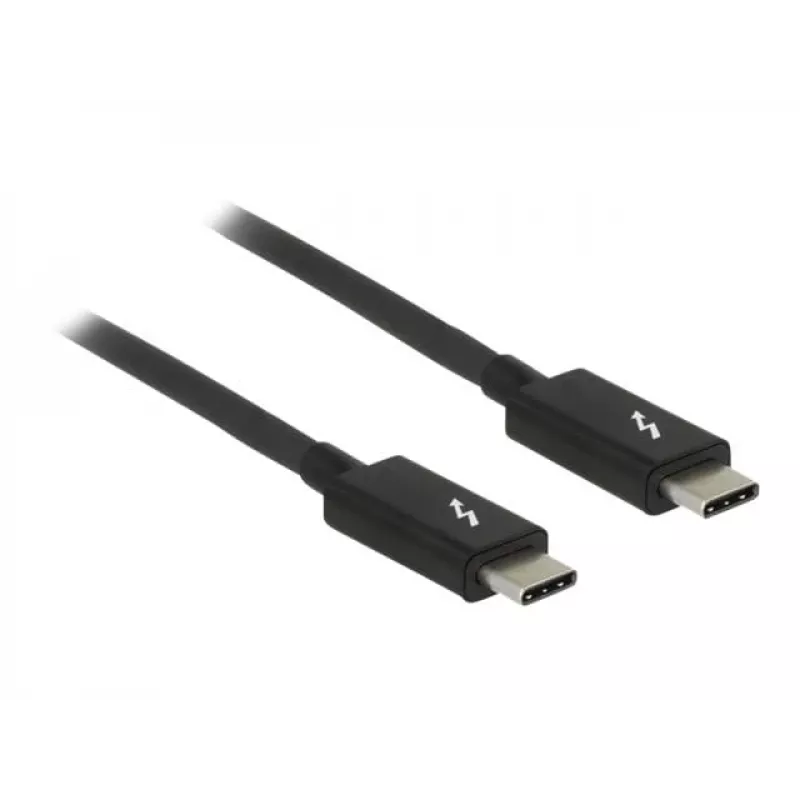 Thunderbolt kábel DeLOCK 84845 1 m 20 Gbit/s čierny