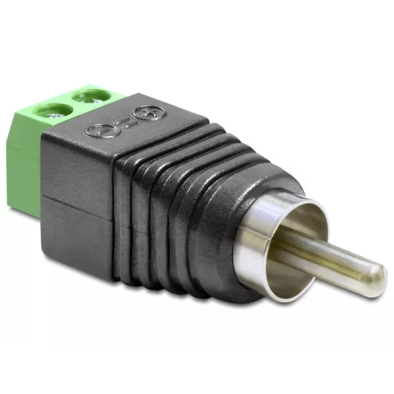 RCA adaptér DeLOCK 65417 čierny zelený strieborný