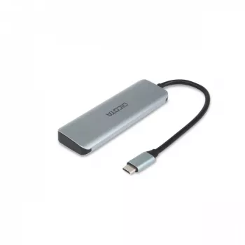 USB Type-C hub DICOTA D32061 10000 Mbit/s strieborný