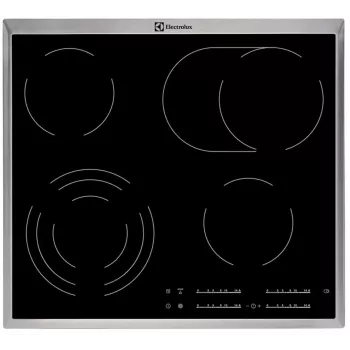 Electrolux EHF46547XK čierna vstavaná keramická varná doska, 4 zóny, dotykové ovládanie