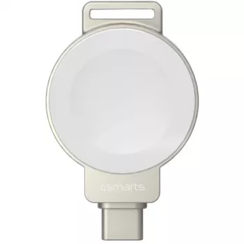 Bezdrôtová nabíjačka 4smarts 541476 pre Apple Watch — strieborná