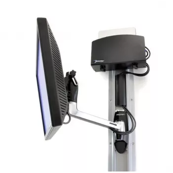Ergotron LX HD nástenný držiak Swing Arm - montážna sada (otočné rameno, otočný gombík) pre TV (naklápanie a otáčanie) - hliník - veľkosť obrazovky: do 106,7 cm (do 106,70 cm (42)) - montážne príslušenstvo