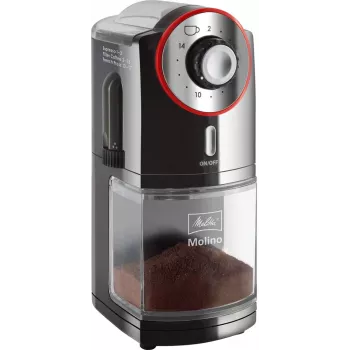 Melitta Molino 100 W čierna, červená, nerezová oceľ