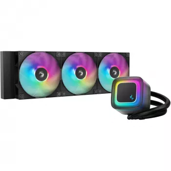 All-in-One kvapalinový chladič DeepCool LE360 V2 s 3x 120 mm ventilátormi, Hydro Dynamic Bearing, čierny, podporuje LGA1150/1151/1155/1200/1700/AM4/AM5