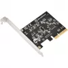 SilverStone SST-ECU07 adaptérová karta PCIe 3.0 x4 USB 3.2 Gen 2x2, 1x interný USB-C, nízky profil