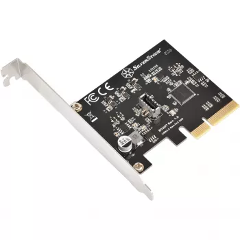 SilverStone SST-ECU07 adaptérová karta PCIe 3.0 x4 USB 3.2 Gen 2x2, 1x interný USB-C, nízky profil
