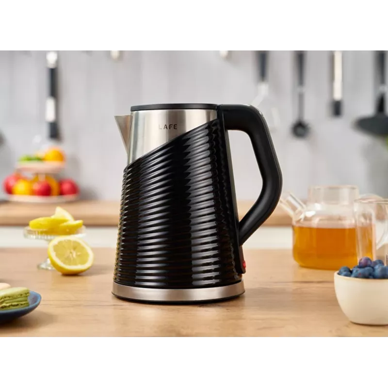 Rýchlovarná kanvica LAFE 1,8 l 2200 W Elegant čierna