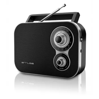Muse | M-051R | 2-pásmové vreckové rádio | čierna
