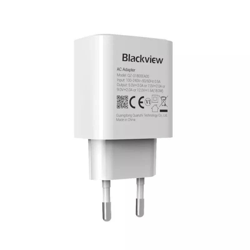 Nabíjačka BLACKVIEW CHAR-18W 18 W výstupný výkon — kompaktná USB nástenná nabíjačka pre mobilné zariadenia
