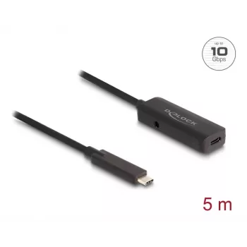 USB kábel DeLOCK 80028 5 m USB-C čierny