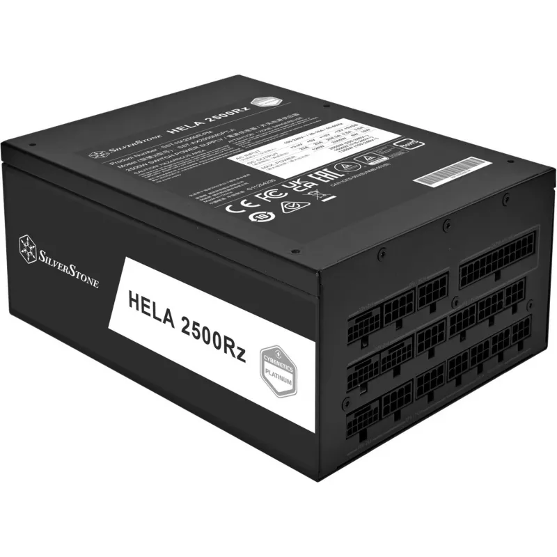 HELA 2500R, PC napájací zdroj čierny, 4x 12-pin High Power GPU, 7x PCIe, káblový manažment, 2500 Watt