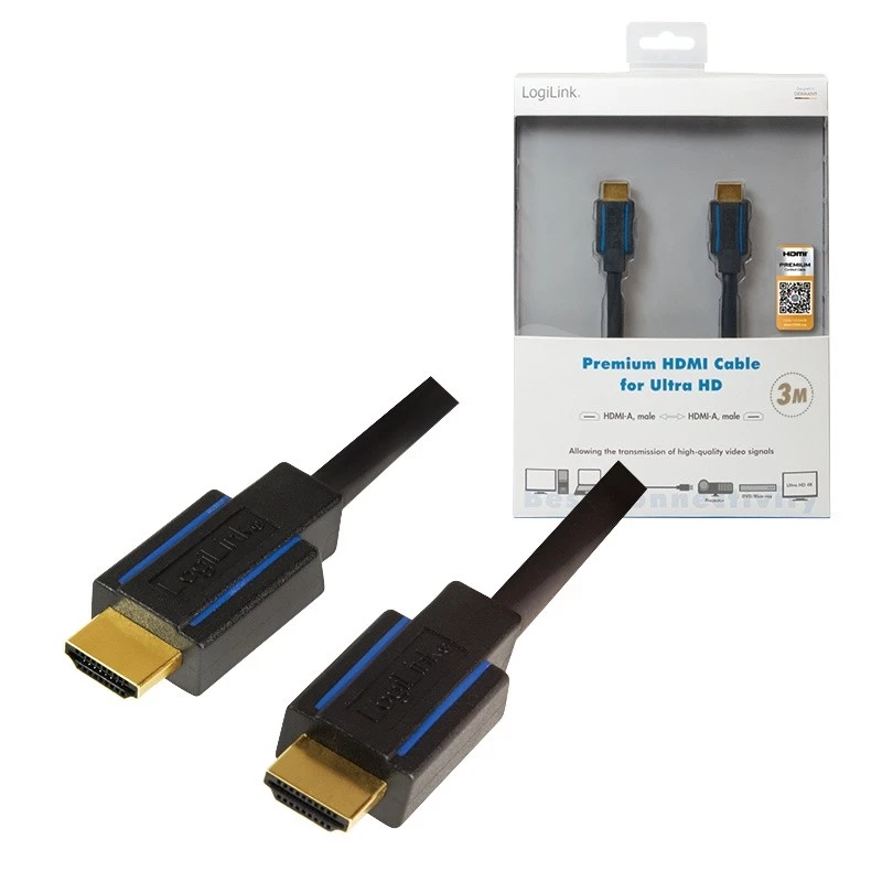 HDMI kábel LogiLink CHB005 3 m