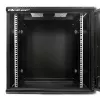 Qoltec 54488 19-palcová nástenná rack skriňa, 12U, 600 x 635 x 450 mm, perforované dvere