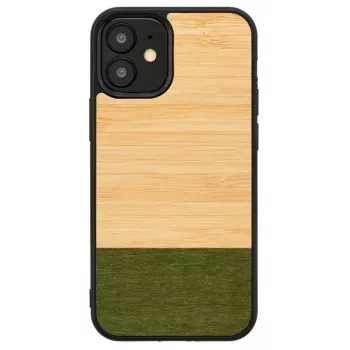 Puzdro na telefón Man and Wood pre iPhone 12 mini – Bambuswald čierna