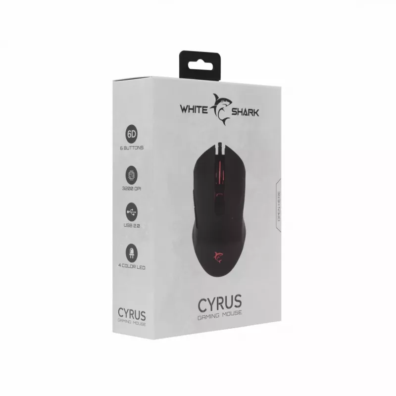 White Shark Cyrus herná myš 6B LED 320