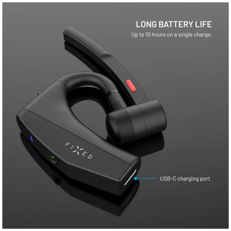 FIXED Talk Pro Bluetooth headset, čierny