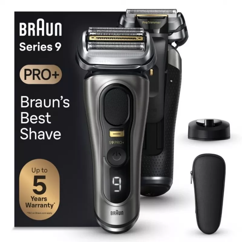 Braun Series 9 Pro+ 9515s elektrický holiaci strojček - mokré a suché holenie, metallic